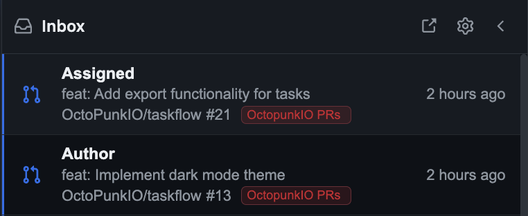 Filtered notifications